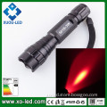 501b 3W LED Flashlight Red Flashlight Torch for Outdoor Hunting Torch 3W 1PC 18650 Li-Battery Powered High Power Torch